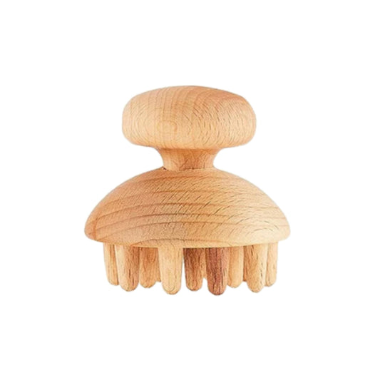 1 Piece Wooden Mushroom Shape Massager